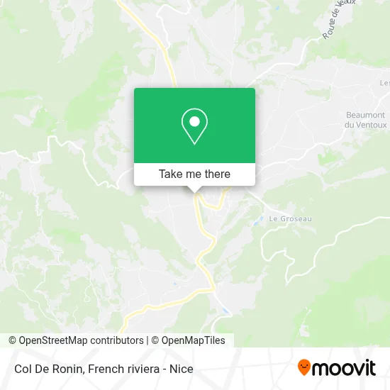 Col De Ronin map