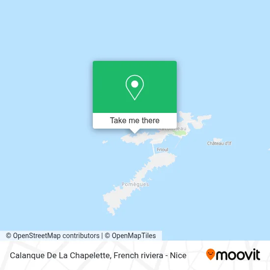 Mapa Calanque De La Chapelette