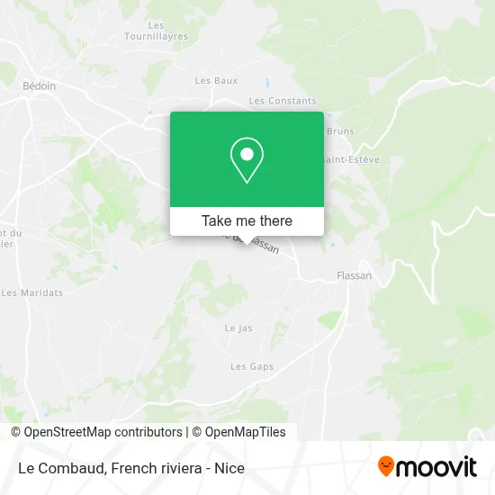 Le Combaud map
