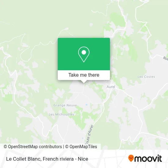 Le Collet Blanc map