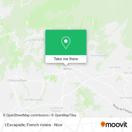 L'Escapade map