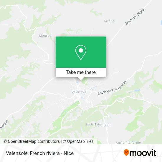 Valensole map