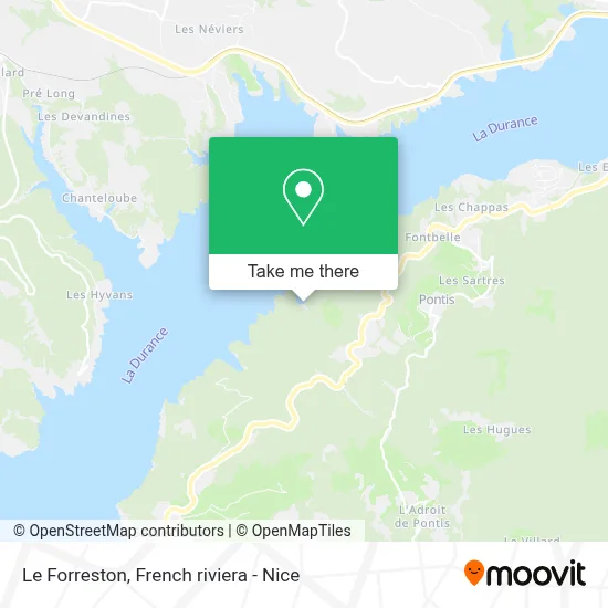 Le Forreston map