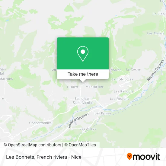 Les Bonnets map