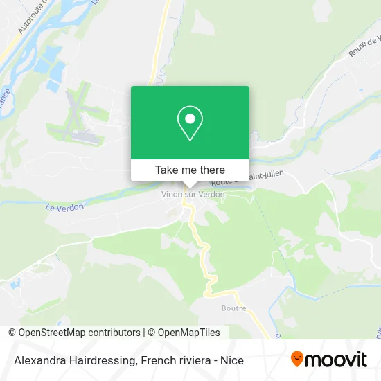 Alexandra Coiffure map