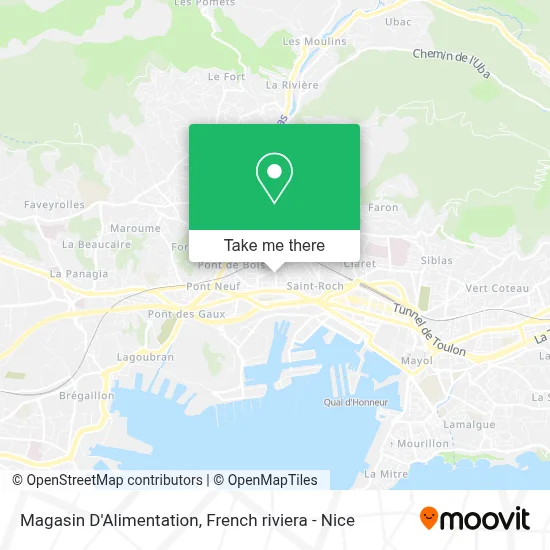 Magasin D'Alimentation map