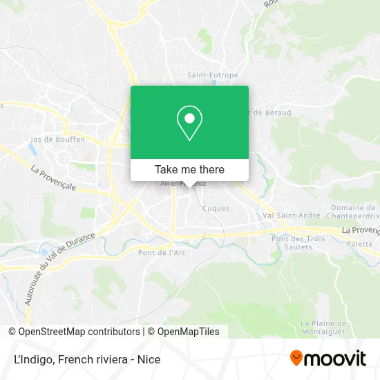 L'Indigo map
