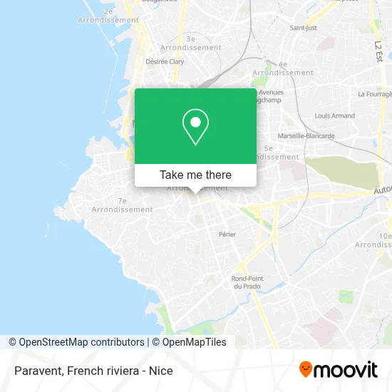 Paravent map