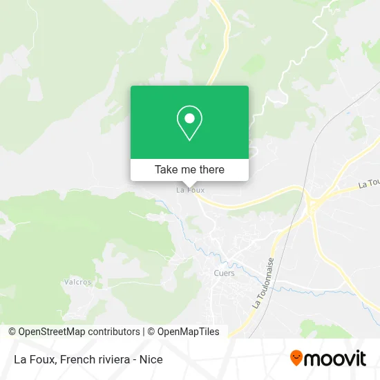 La Foux map
