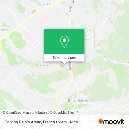 Parking Relais Arena map