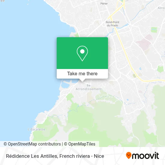 Rédidence Les Antilles map