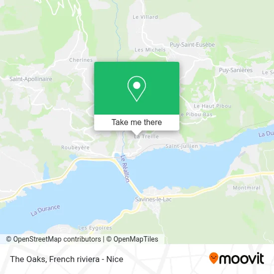 Les Chênes map