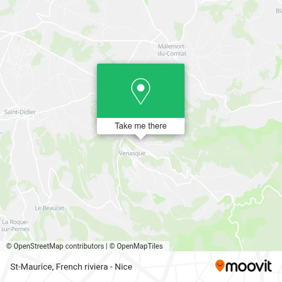 St-Maurice map