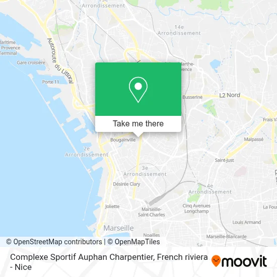 Complexe Sportif Auphan Charpentier map