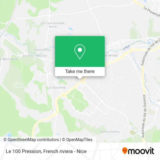 Le 100 Pression map