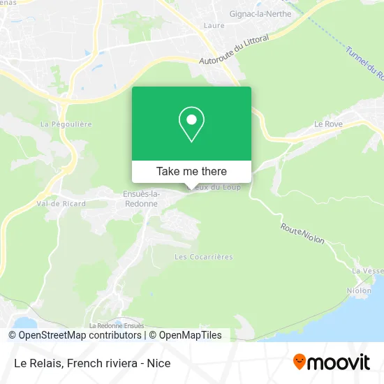 Le Relais map