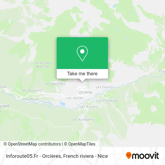Inforoute05.Fr - Orcières map