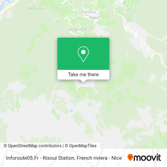 Inforoute05.Fr - Risoul Station map