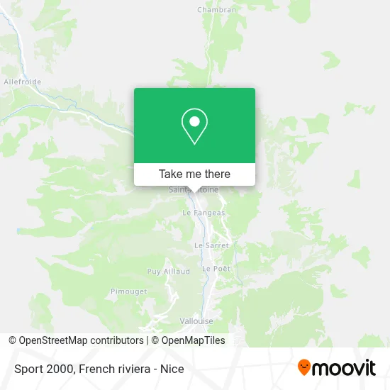 Sport 2000 map
