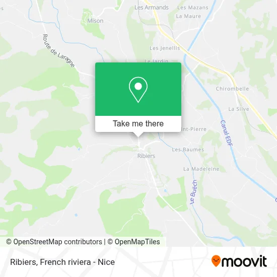 Mapa Ribiers