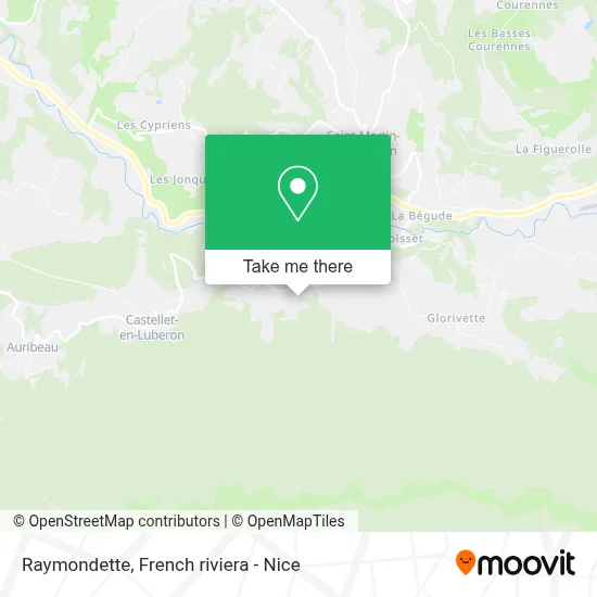 Raymondette map
