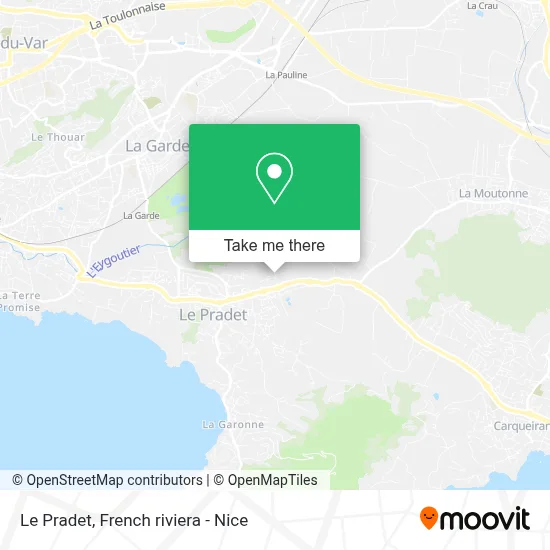 Le Pradet map