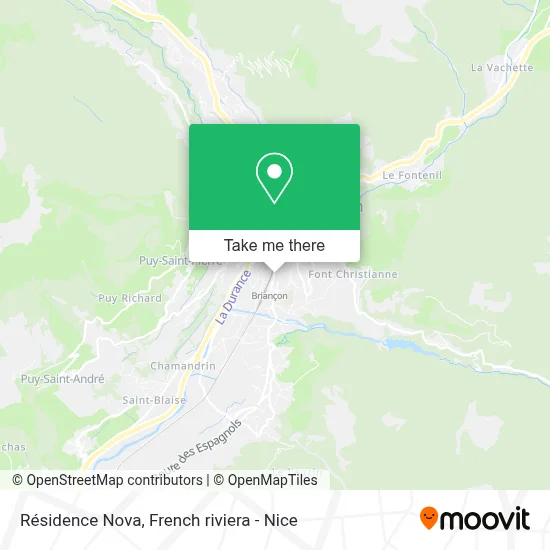 Résidence Nova map