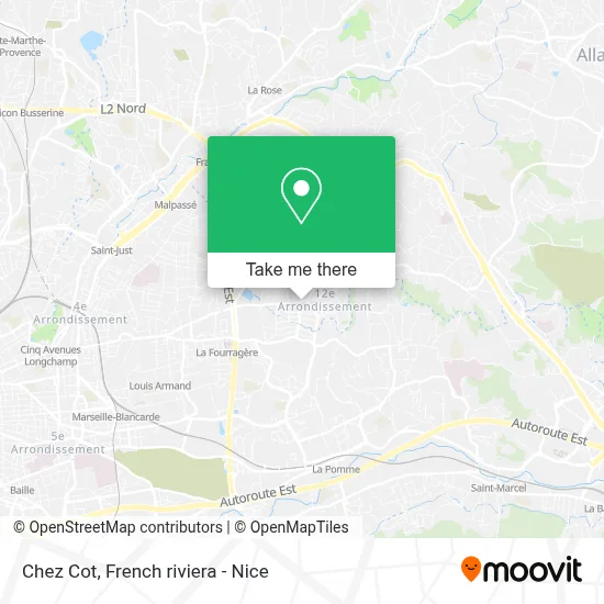 Chez Cot map