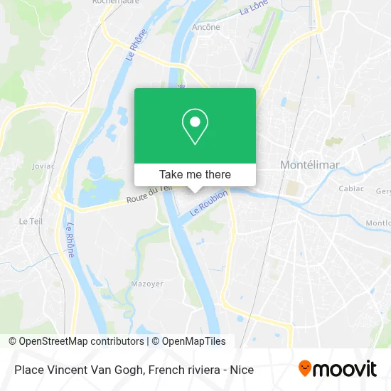 Place Vincent Van Gogh map