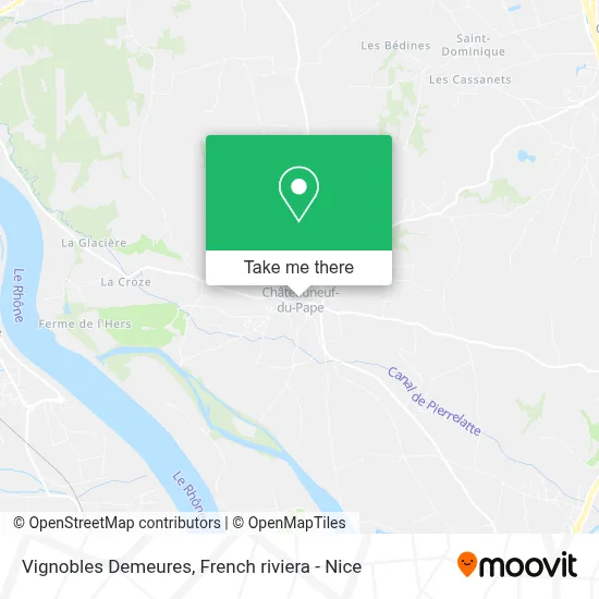 Vignobles Demeures map