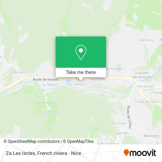 Za Les Iscles map