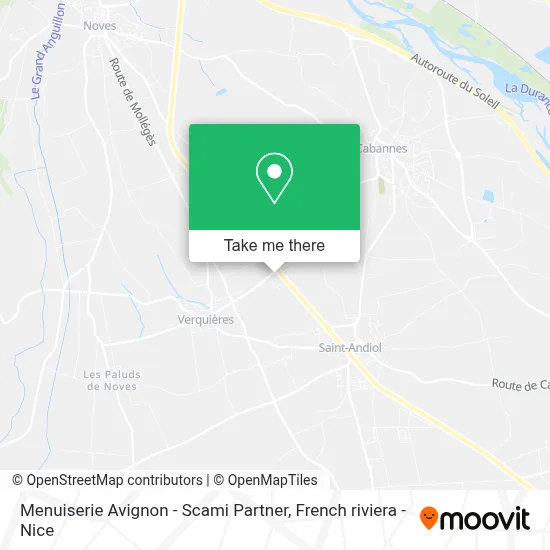 Menuiserie Avignon - Scami Partner map