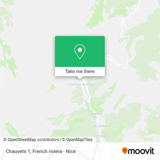 Chauvets 1 map