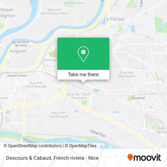 Descours & Cabaud map