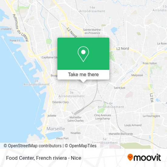 Food Center map