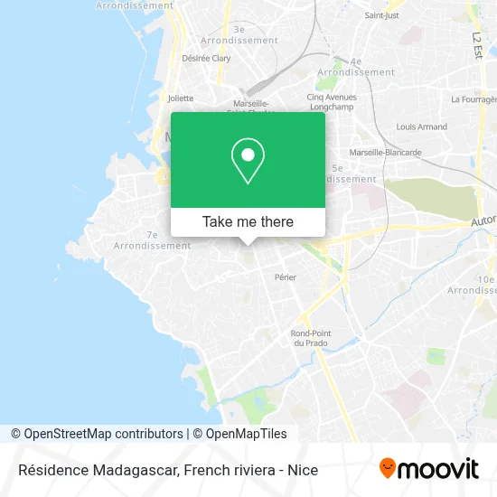 Résidence Madagascar map