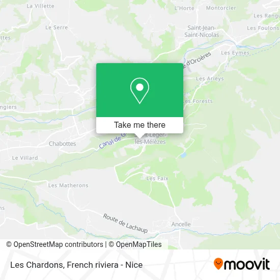 Les Chardons map