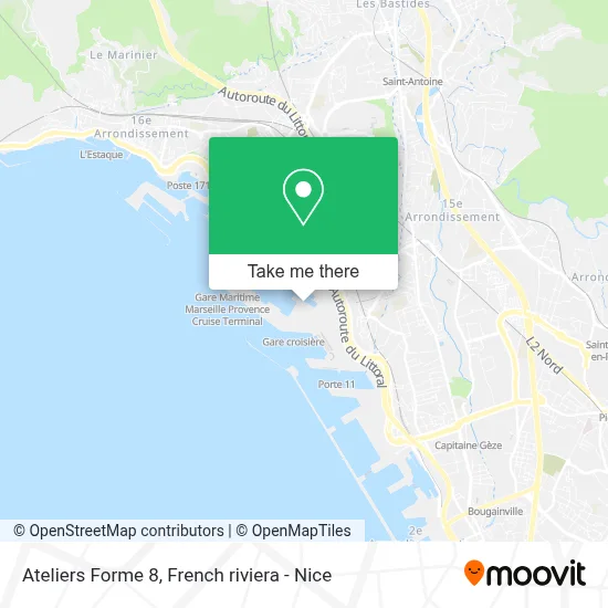 Ateliers Forme 8 map