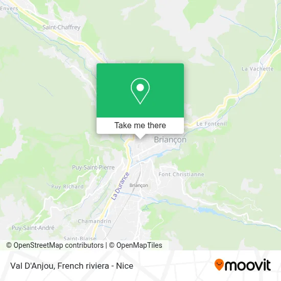 Val D'Anjou map