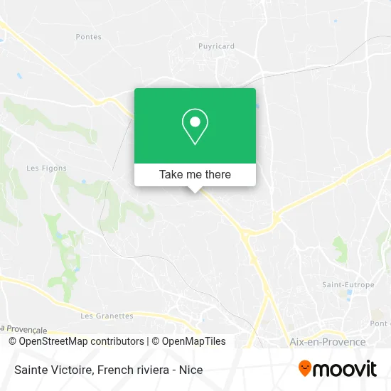 Sainte Victoire map