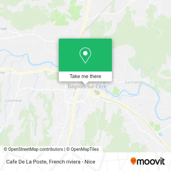 Cafe De La Poste map