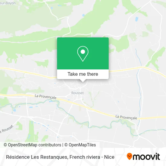 Résidence Les Restanques map
