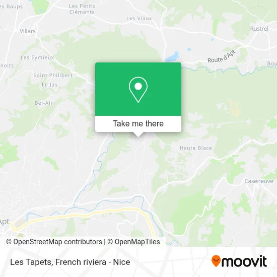 Les Tapets map