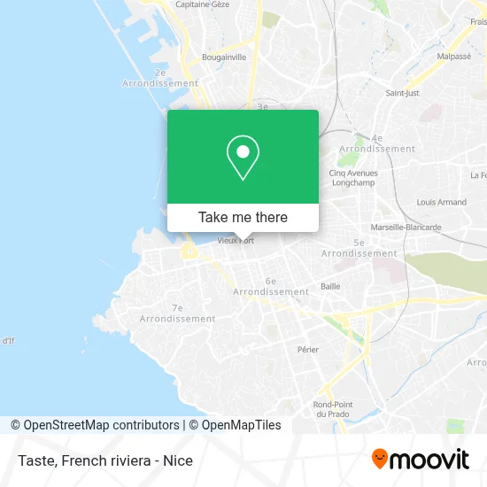 Taste map