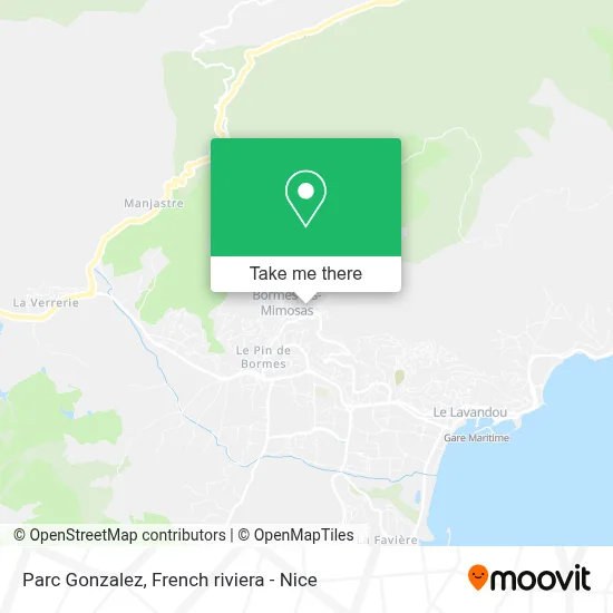 Parc Gonzalez map