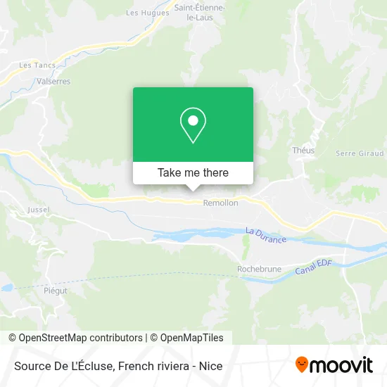 Source De L'Écluse map