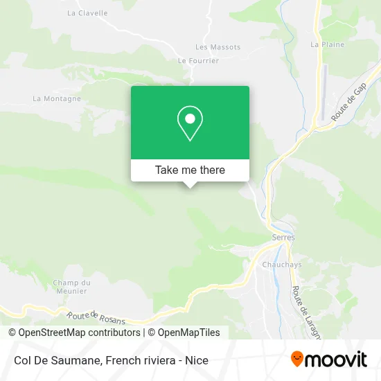 Col De Saumane map