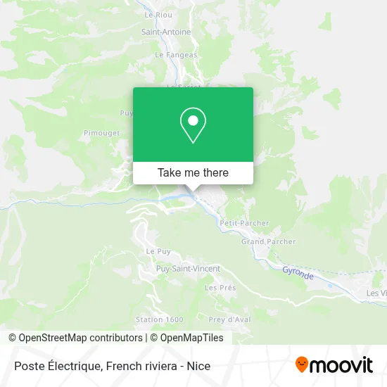 Poste Électrique map
