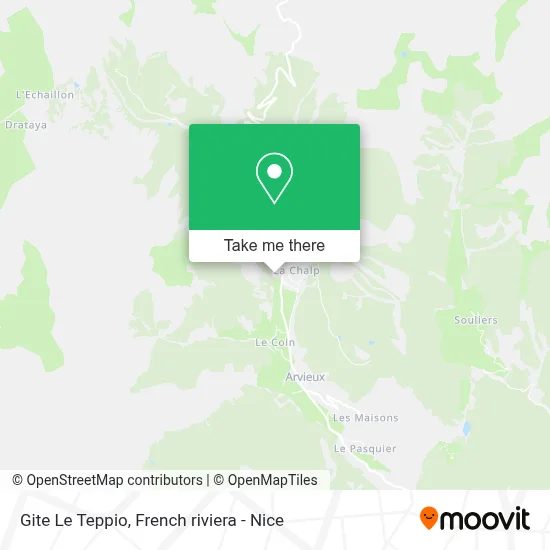 Gite Le Teppio map