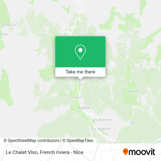 Mapa Le Chalet Viso